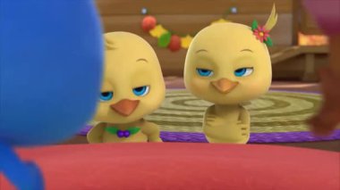 Çocuklar için komik çizgi film animasyonu video ve güzel doğal manzara