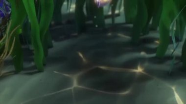 Çocuklar için komik çizgi film animasyonu video ve güzel doğal manzara