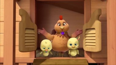 Çocuklar için komik çizgi film animasyonu video ve güzel doğal manzara