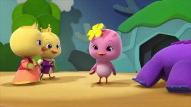 Çocuklar için komik çizgi film animasyonu. Video ve güzel doğal manzara animasyonu.