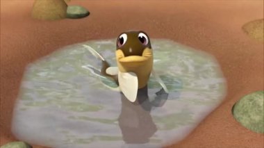 Çocuklar için komik çizgi film animasyonu. Video ve güzel doğal manzara animasyonu.