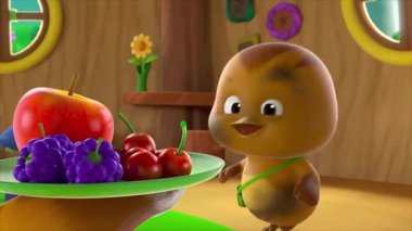 Çocuklar için komik çizgi film animasyonu. Video ve güzel doğal manzara animasyonu.