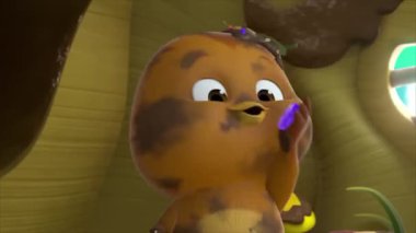 Çocuklar için komik çizgi film animasyonu. Video ve güzel doğal manzara animasyonu.