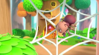 Çocuklar için komik çizgi film animasyonu. Video ve güzel doğal manzara animasyonu.