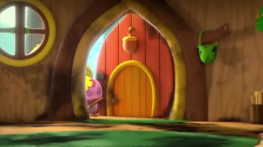 Çocuklar için komik çizgi film animasyonu. Video ve güzel doğal manzara animasyonu.