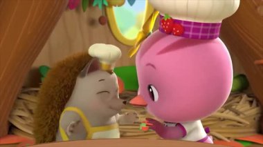 Çocuklar için komik çizgi film animasyonu. Video ve güzel doğal manzara animasyonu.