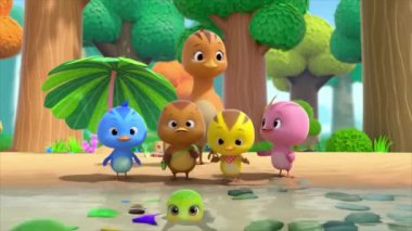 Çocuklar için komik çizgi film animasyonu. Video ve güzel doğal manzara animasyonu.