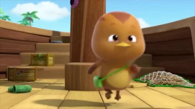 Çocuklar için komik çizgi film animasyonu. Video ve güzel doğal manzara animasyonu.