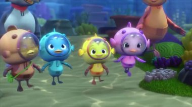 Çocuklar için komik çizgi film animasyonu. Video ve güzel doğal manzara animasyonu.