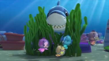 Çocuklar için komik çizgi film animasyonu. Video ve güzel doğal manzara animasyonu.