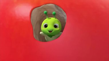 Çocuklar için komik çizgi film animasyonu. Video ve güzel doğal manzara animasyonu.