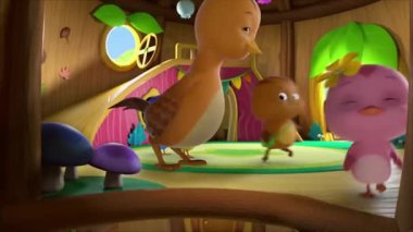 Çocuklar için komik çizgi film animasyonu. Video ve güzel doğal manzara animasyonu.