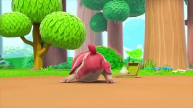 Çocuklar için komik çizgi film animasyonu. Video ve güzel doğal manzara animasyonu.