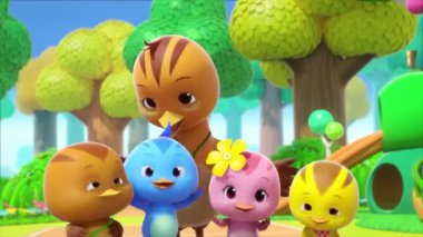 Çocuklar için komik çizgi film animasyonu. Video ve güzel doğal manzara animasyonu.