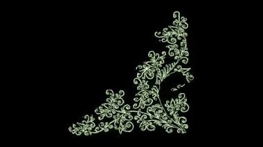 Güzel çiçek animasyon videosu ve arkaplan tasarımı