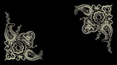 Güzel çiçek animasyon videosu ve arkaplan tasarımı