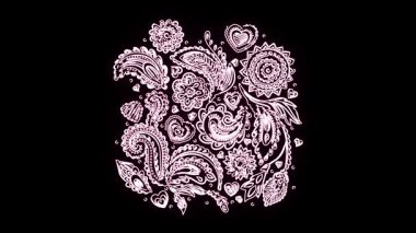 Güzel çiçek animasyon videosu ve arkaplan tasarımı