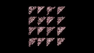 Güzel çiçek animasyon videosu ve arkaplan tasarımı