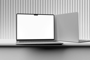 Müşterilere tasarımınızı göstermek için Yüksek Çözünürlüklü Gerçekçi Laptop Mockup