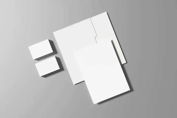 Müşterilere tasarımınızı göstermek için Modern Temiz Kırtasiye Kiti Model