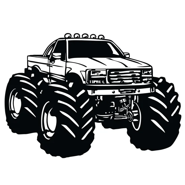 Monster Truck rajzfilm — Stock Vector