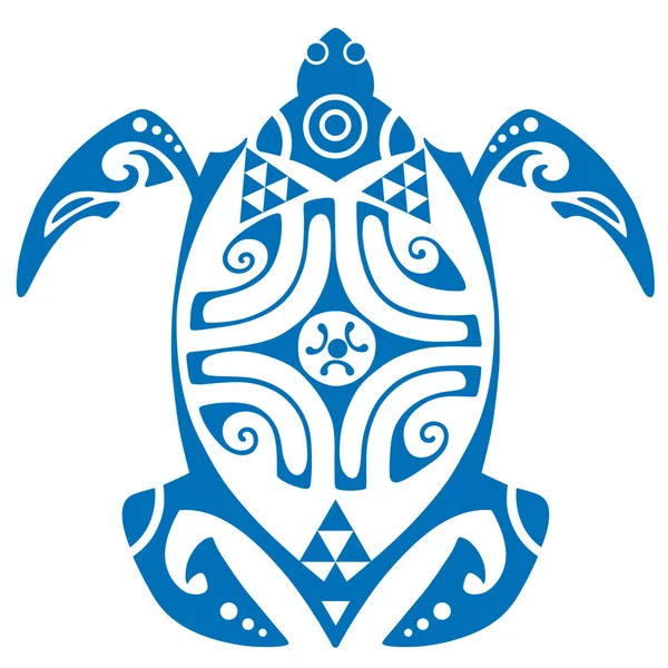 Maui schildpad Tattoo Motif Vector — Stockvector