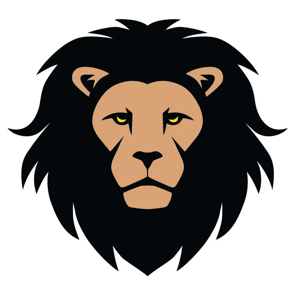 Mascotte de tête de lion — Image vectorielle