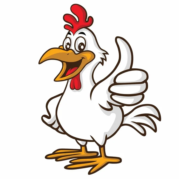 Vector de dibujos animados de gallo — Vector de stock