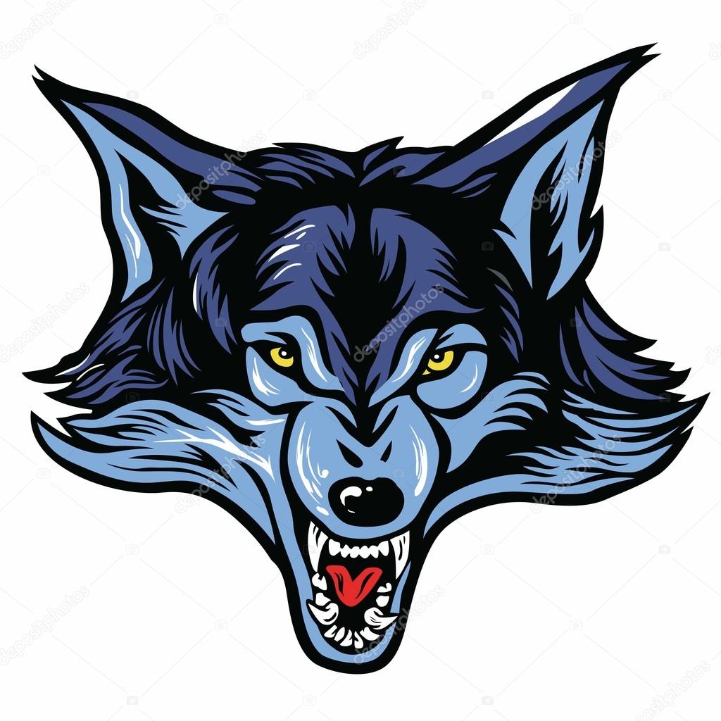 Vector of Wolf Head Mascot Vector Illustration