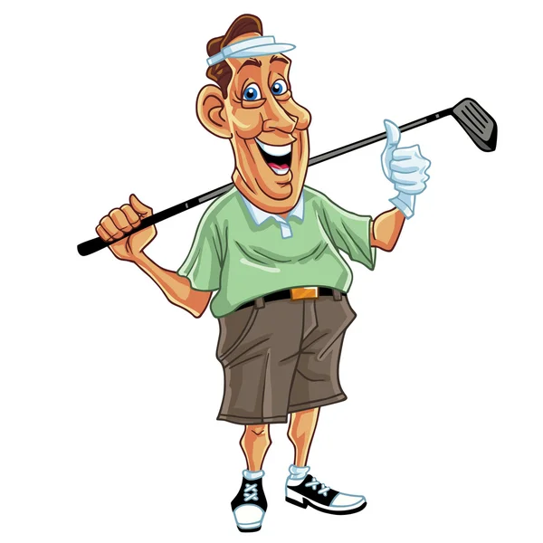 Golfçü adam vektör