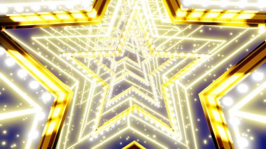 Festivalde reklam ve duvar kağıdı için 3 boyutlu illüstrasyon ve sahne kutlaması. Dekoratif konseptte 3B canlandırma.