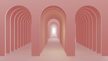 Mimarlık ve inşaat alanında üç boyutlu illüstrasyon arka planı ve duvar kağıdı. Dekoratif konseptte 3B canlandırma.