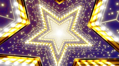 Festivalde reklam ve duvar kağıdı için 3 boyutlu illüstrasyon ve sahne kutlaması. Dekoratif konseptte 3B canlandırma.