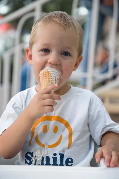 Child eating ice cream