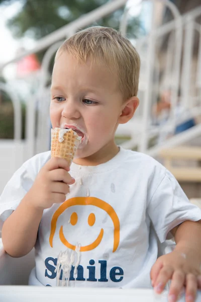 Child eating ice cream