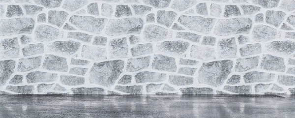 Αφηρημένη λευκή πέτρα τοίχο σκυρόδεμα υφή φόντου 3d καθιστούν εικόνα — Φωτογραφία Αρχείου