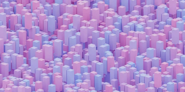 Абстрактные фиолетовые и синие современные колонны — стоковое фото