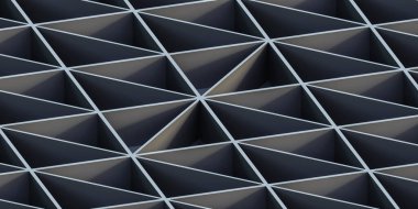balck soyut geometrik şekil üçgen desen arkaplan 3d resimleme