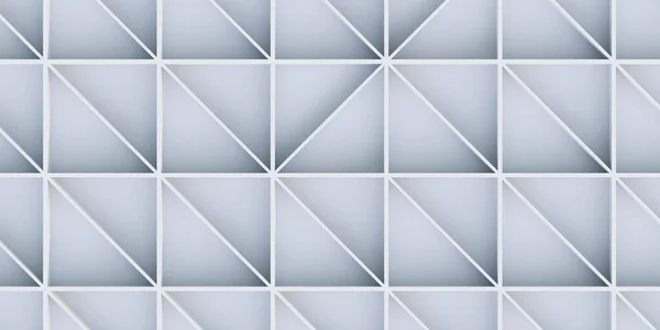 Vit triangel geometriska former mönster 3D render illustration — Stockfoto