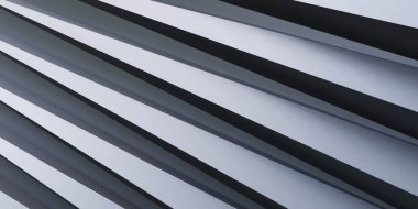 soyut metalik merdiven 3D resimleme