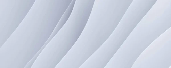 Abstrato branco forma geométrica orgânica 3d renderizar ilustração — Fotografia de Stock