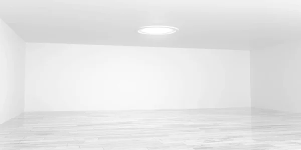 3d абстрактна порожня біла кімната з мармуровою підлогою 3d ілюстрація рендеринга — стокове фото