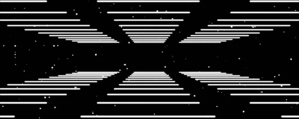 Espaço estrelas infinito conceito fundo com linhas 3d renderização ilustração — Fotografia de Stock