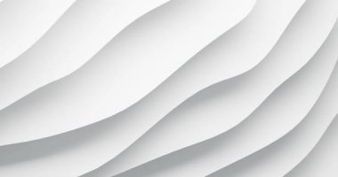 Soyut beyaz katmanlı kağıt dokusunun yumuşak gölgeli döngü canlandırması.