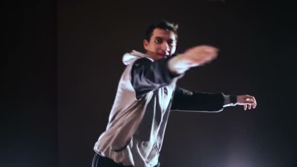 Hip hop ballerino master class spettacoli — Video Stock