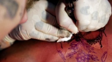 bir dövme oluşturma işlemini kapatın