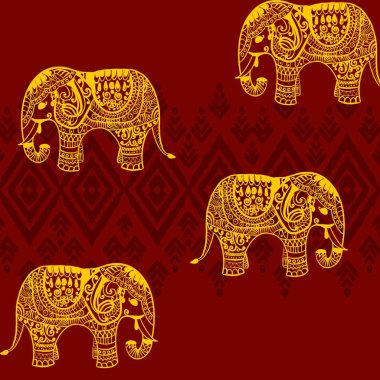 Afrika etnik kabilesinden esinlenilmiş safari hayvanlarının zarif fil motifleri üzerinde yoğunlaşması. Tasarım, sanat eserlerini hala bir klasiği muhafaza ederken etnik yapan parlak ve canlı renkler kullanıyor. Tekstil endüstrisi için mükemmel.