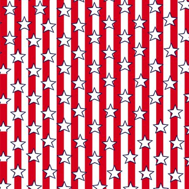 Klasik mavi ve kırmızı tonlarda Amerikan bayrağı tasarımı. Yıldızlar ve simgesel Amerikan etnik sembolleriyle süslenmiş bu model, ulusal bayrağın etnik güzelliğini ve saygınlığını yansıtıyor. Tekstil endüstrisi için yaratıldı.