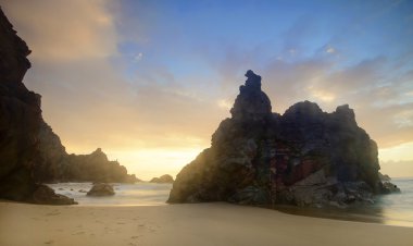 plaj büyük ayı. Sintra, Portekiz