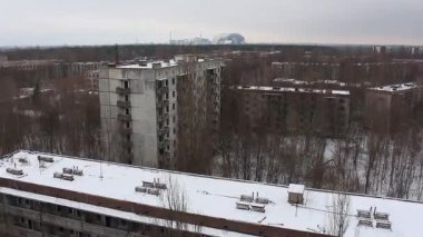 Çernobil, pripyat, reaktör. Kış. 2014